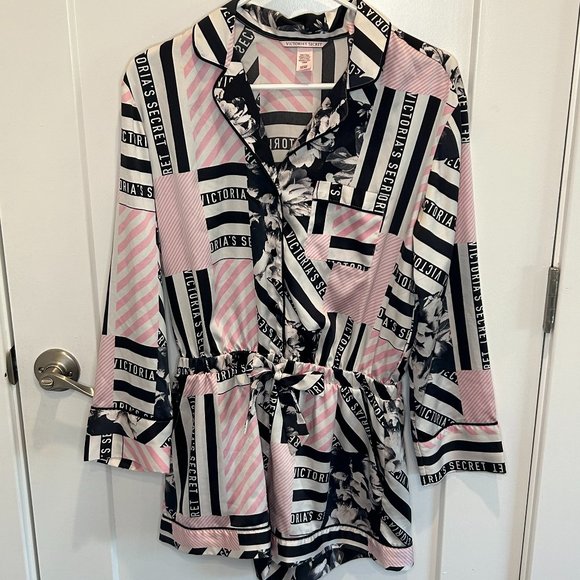 Victoria's Secret Satin PJ Romper - Picture 2 of 5